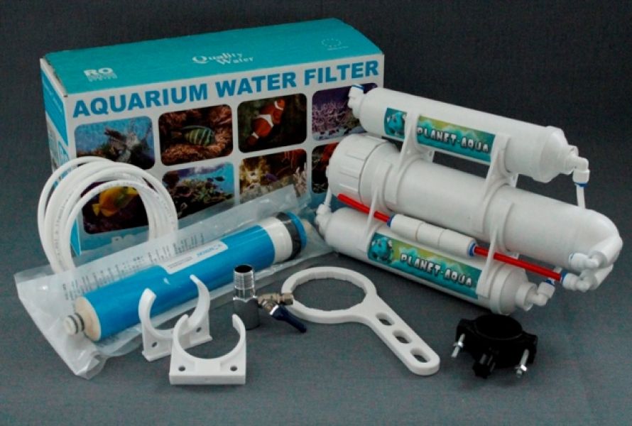 Umkehr Osmoseanlage 75 GPD Wasserfilter Trinkwasser Filteranlage Camping Haushalt Aquarium
