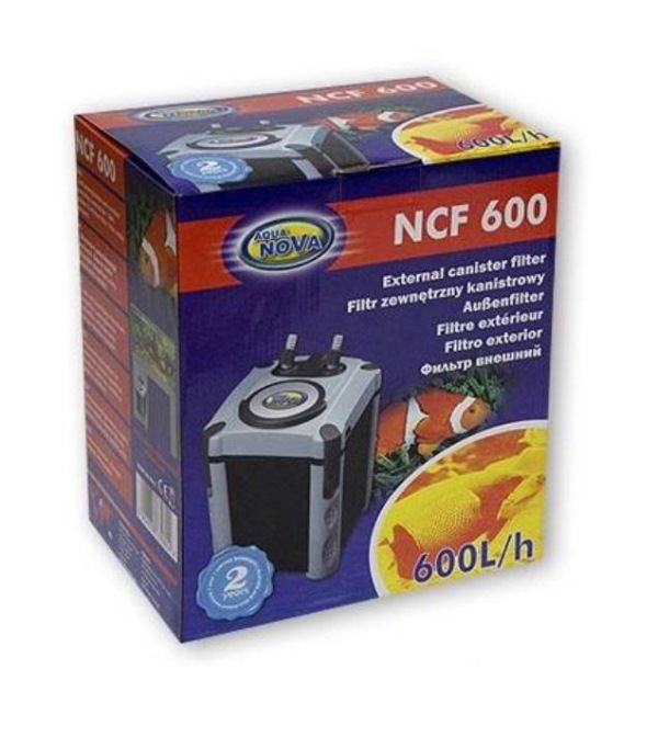 Aquarium Auenfilter 600 L/H inkl Filtermaterial / Aquariumfilter