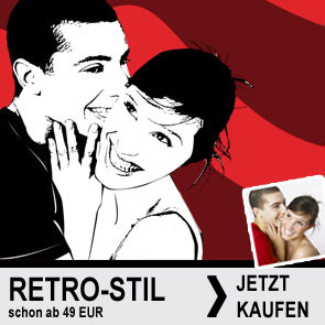 Portrt vom Foto im Retro-Stil - Geschenkidee zu Weihnachten