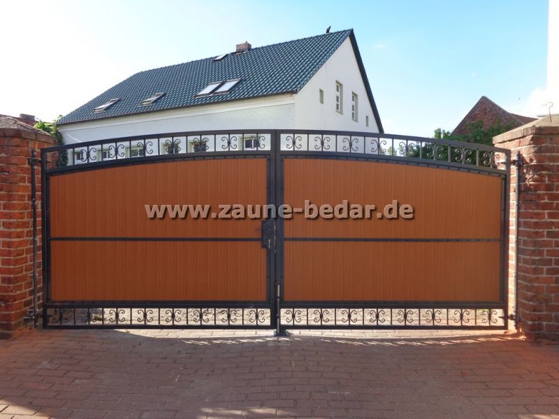 Doppelstabmattenzaun aus Polen ~ Schmiedeeisernezaun aus Polen ~ Sichtschutz aus Polen