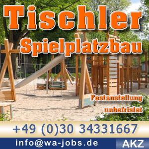 Tischler und Tischlerhelfer für Berliner Spielplatzbau