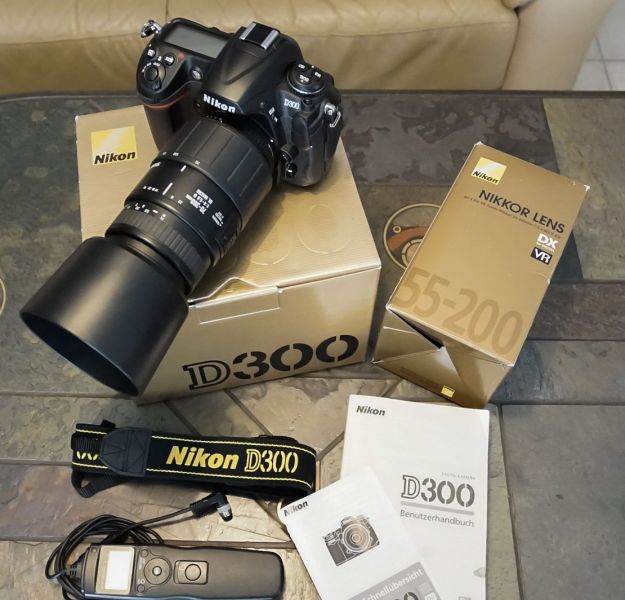 Nikon D300 mit Sigma 70-300 mm Makro, OVP,