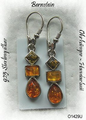 EdelsteinSchmuck, zauberhafter Bernsteinohrschmuck