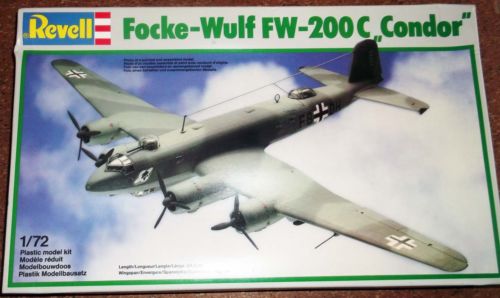 Revell flugzeugbausatz Focke Wulf FW 200 'Condor' Mastab 1:72