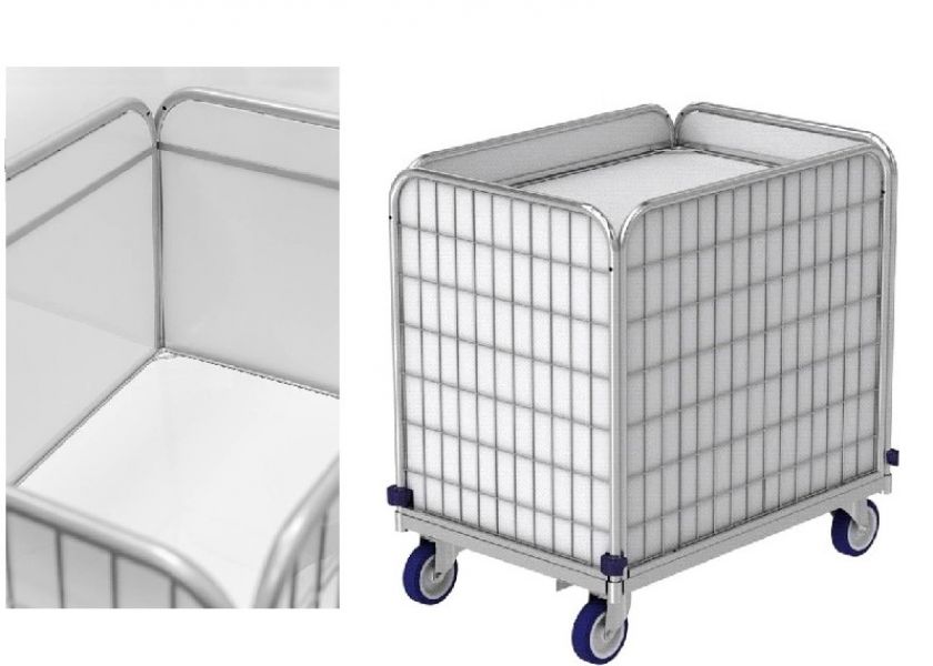 Federbodenwagen, Wschewagen, Rollwagen (Transportwagen) fr Wschelogistik. 275 Liter, 41 kg.