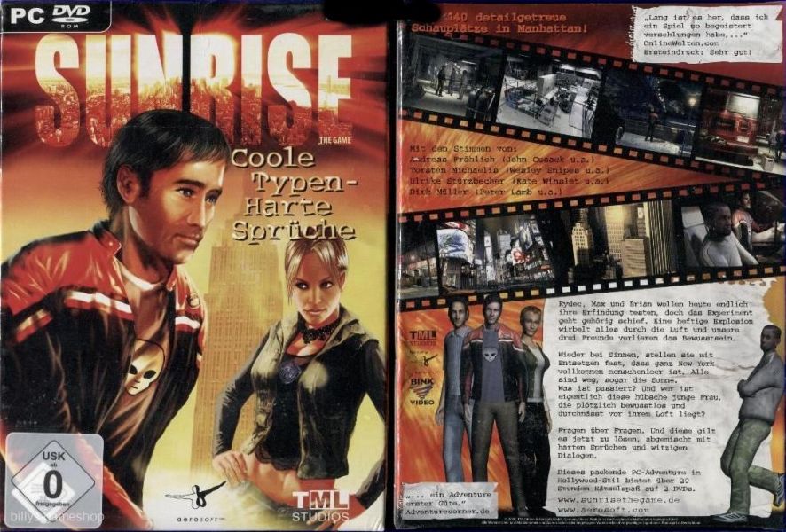 Sunrise - The Game !! tolles Adventure fr PC !! Neuware !!!