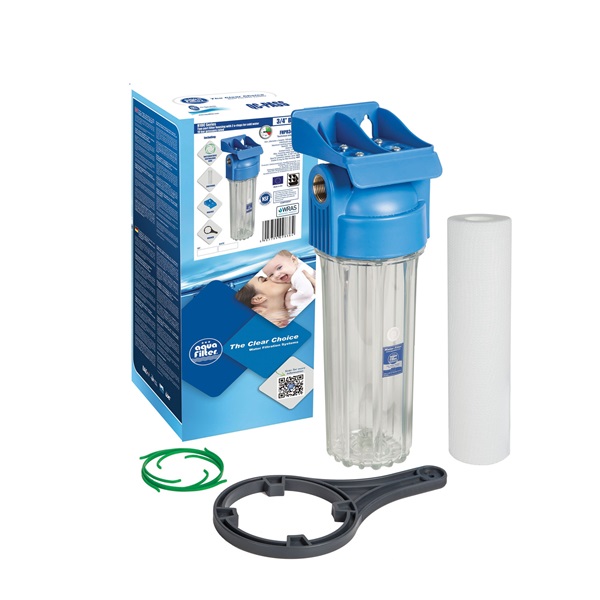Wasser Filtergehäuse Set 10' inkl Filterzubehör Kartusche für Trinkwasser Brunnenwasser Aquarium 