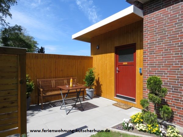 Ferienwohnung bis 5 Personen mit Terrasse und Gartensauna in Ostfriesland