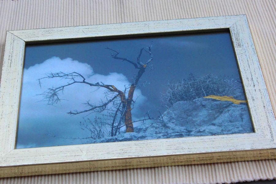 Foto (NEU) Silber-Rahmen (Holz) -- gnstig - Top Preis - fr die Wand 