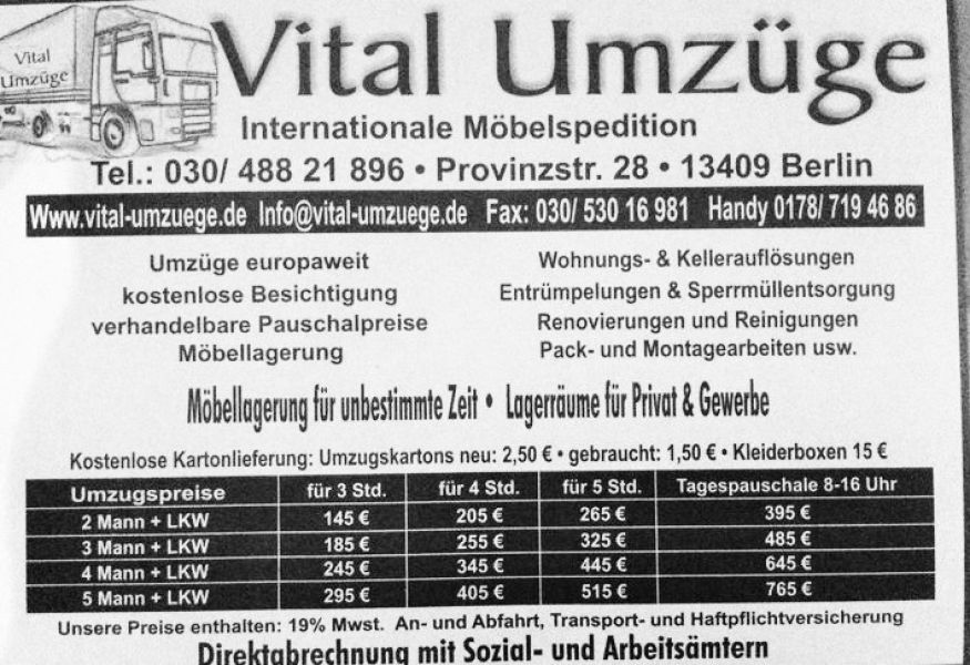 Umzge-Transporte-Wohnung& Kellerauflsungen-Entrmpelungen -usw